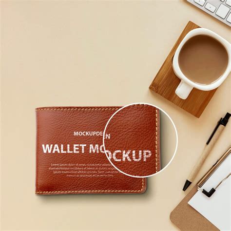 24 Stylish Wallet Mockup PSD Templates Mockup Den