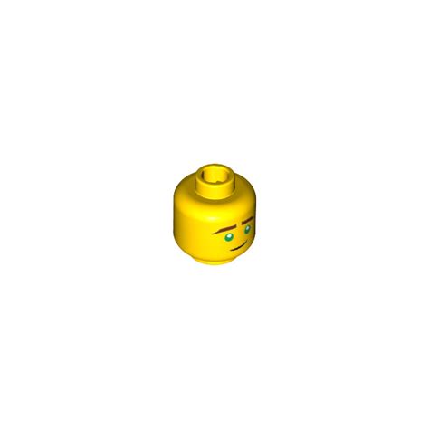 LEGO Yellow Lloyd Garmadon Minifigure Head Recessed Solid Stud 3626