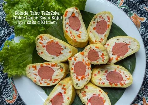 Resep Rolade Tahu TeSaSoke Telur Sayur Sosis Keju Oleh SaBa S Kitchen