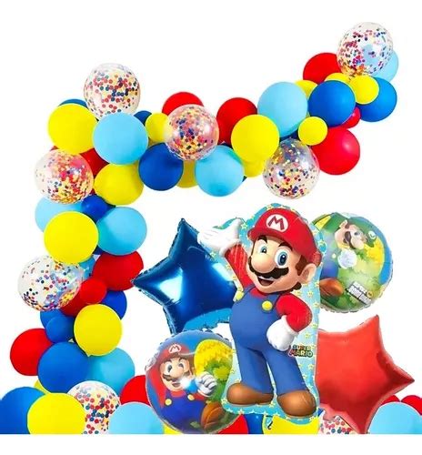 Arco Globos Mario Bros Deco Metalico Fiesta Cumplea Os X En