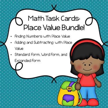 Math Task Cards Bundle Place Value By Morning Bell Creations Tpt