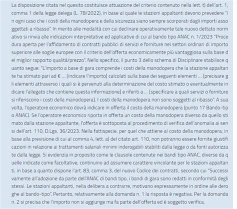 I Costi Della Manodopera Nel Codice Contratti Luigifadda It