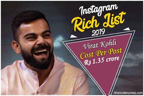 Virat Kohli Only Cricketer In Instagram Sports Rich List Earns