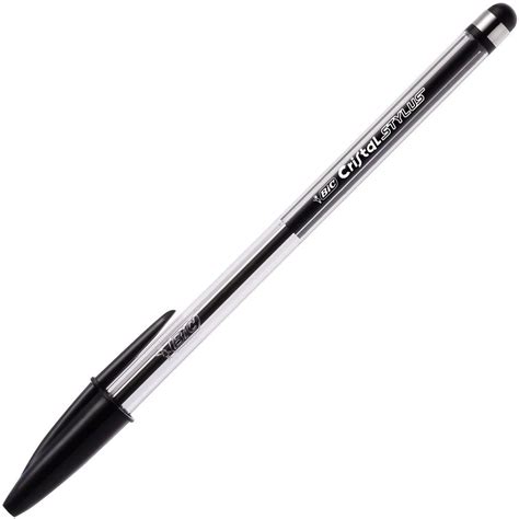 Bic Cristal Stylus stylo bille et stylet à capuchon pointe