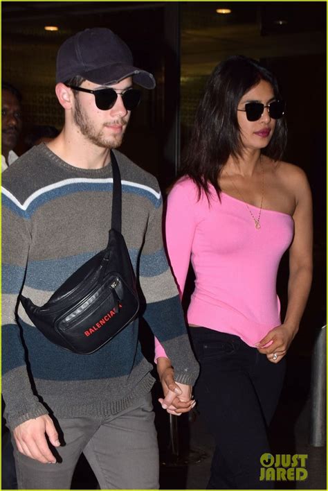 Nick Jonas Holds Hands With Priyanka Chopra As They Arrive In Mumbai