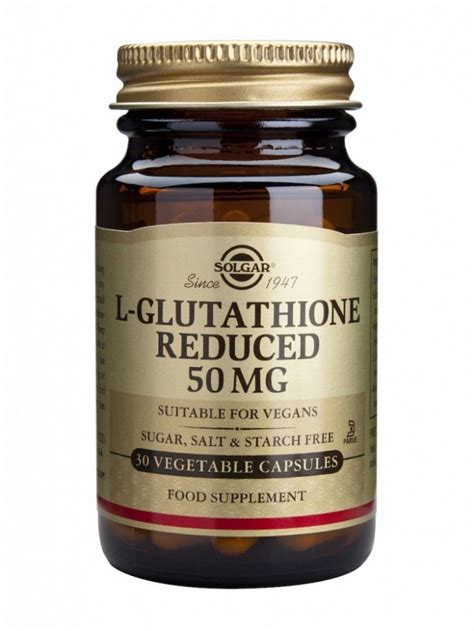 Solgar L Glutathione Reduced 50mg Helsekostshop