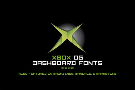 XBOX OG Dashboard Fonts by DLEDeviant on DeviantArt