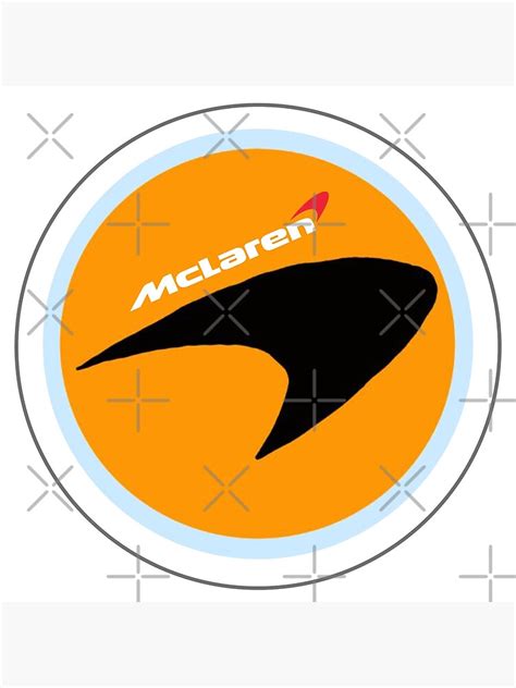 "Mclaren logo stickers " Poster for Sale by destinyfeels | Redbubble