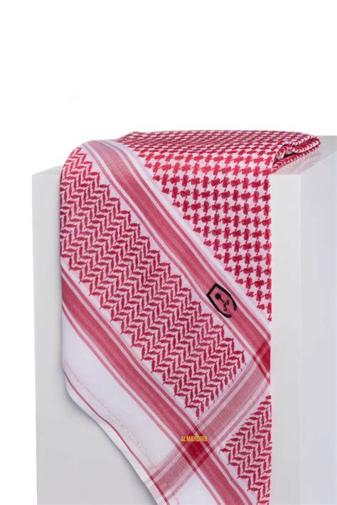 Arab Men S Scarf Muslim Headscarf Shemagh Yashmagh Keffiyeh Red White