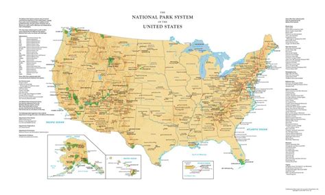 Printable Map Of All National Parks | D1Softball - National Atlas ...