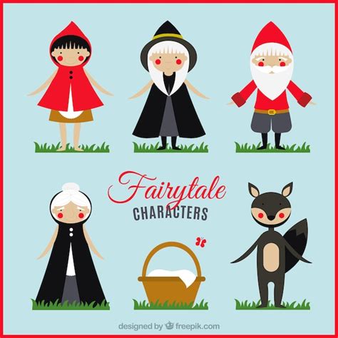 Premium Vector | Nice collection of fairy tales characters