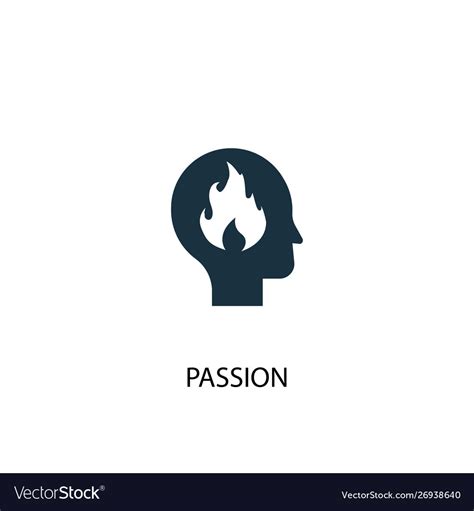 Passion Icon Simple Element Royalty Free Vector Image