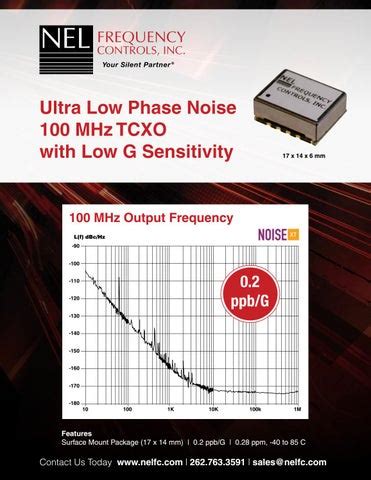 Ultra Low Phase Noise 100 MHz TCXO With Low G Sensitivity By Winsby Inc