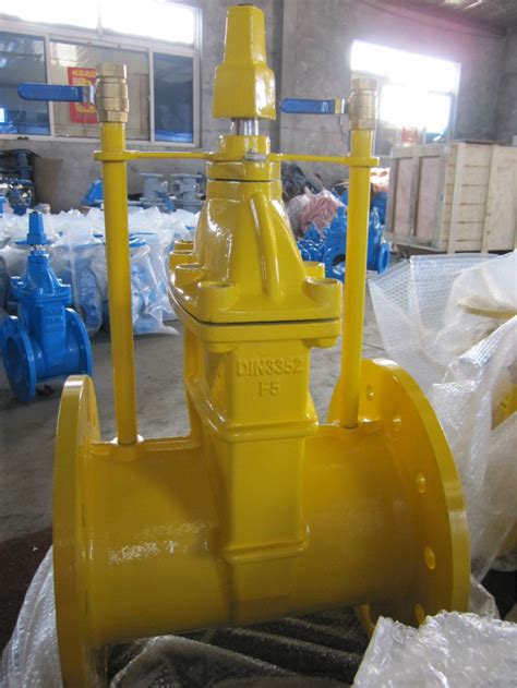 Din3352 F5 Dn250 Resilient Seated Non Rising Stem Valve Gate Valve