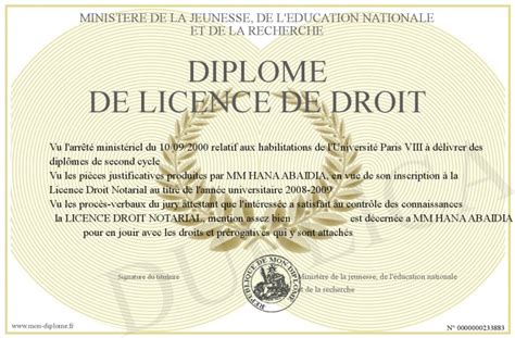 Diplome De Licence De Droit Hot Sex Picture