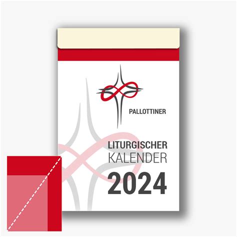 Liturgischer Abreißkalender 2024 Großdruckausgabe Pallotti Verlag