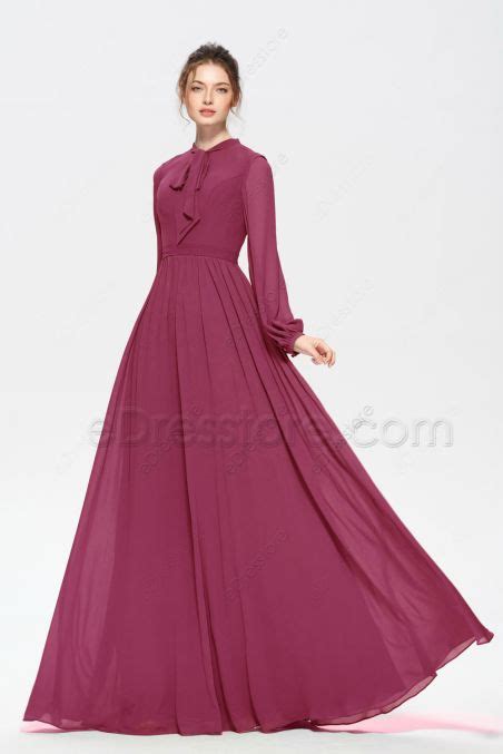 Modest Cinnamon Rose Bridesmaid Dresses With Capelet Edresstore