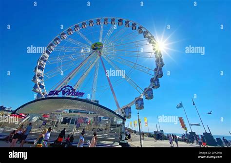 Zandvoort Netherlands August 12 2022 Closeup Of Ferris Wheel In