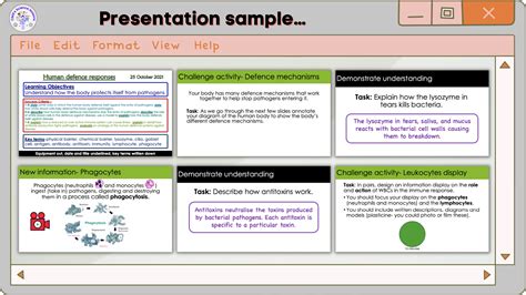 Human Defence Responses Teaching Resources