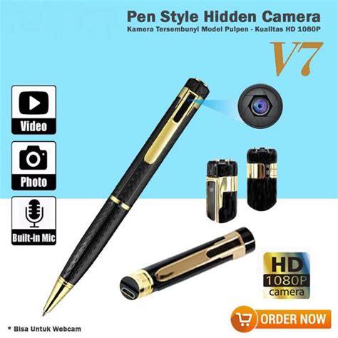 Jual Spy Camera Pen V7 HD 1080P Kamera Tersembunyi Model Pulpen