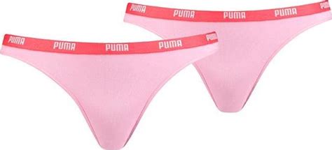 Puma Dames 2 Pack Iconic Bikini Slips Roze XL Bol