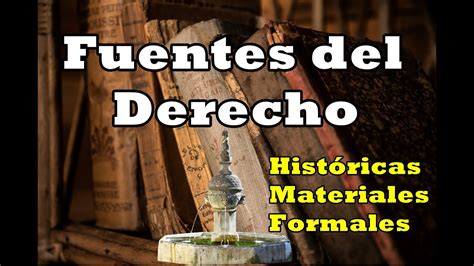 Fuentes Del Derecho Hist Ricas Formales Materiales Intro Youtube