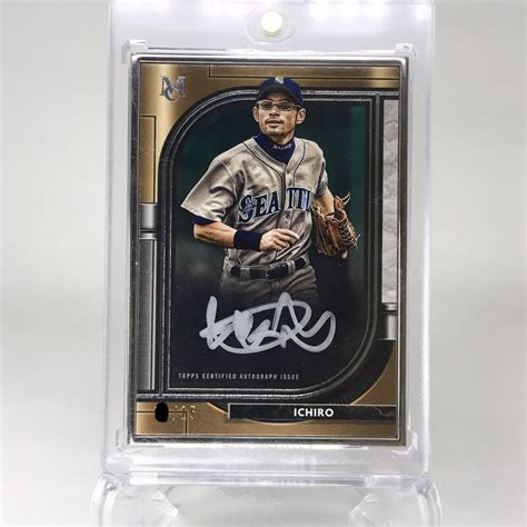 【未使用に近い】1円スタート限定15枚直筆サインイチロー 2021 Topps Museum Ichiro Silver Metal