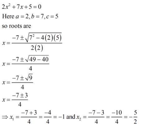 Answered Solve The Following Quadratic Equations… Bartleby