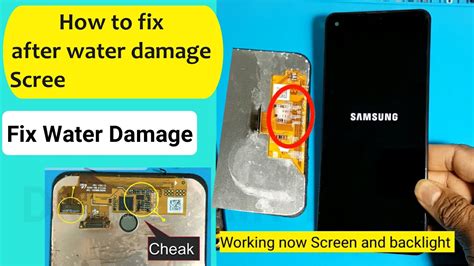 How To Fix Your Phone After Water Damage Touch Screen LCD Backlight Not