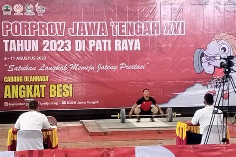 Perolehan Sementara Medali Angkat Besi Porprov Jateng 2023 Grobogan