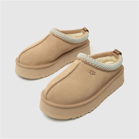 Womens Sand Ugg Tazz Platform Slippers Schuh