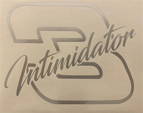 Dale Earnhardt Intimidator Decal Etsy