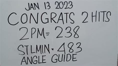 JANUARY 13 SWERTRES HEARING TODAY HOT PASURE 8 1 ALL DRAWS YouTube