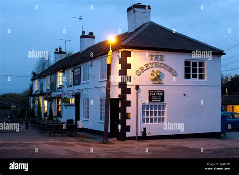 The Greyhound Pub Sutton Stop Hawkesbury Junction Coventry Uk Stock