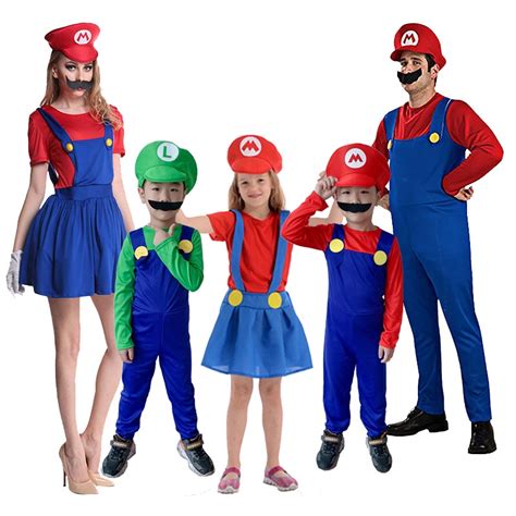 Super Mario Luigi Bros Disfraces De Halloween Cosplay Show Traje