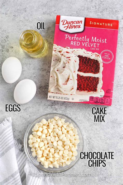 4 Ingredient Red Velvet Cake Mix Cookies Farjanas Kitchen