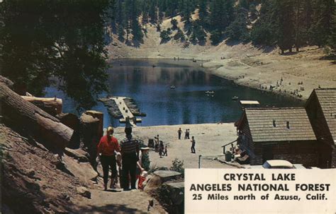 Crystal Lake Resort Azusa, CA Postcard