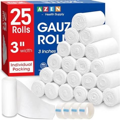 Amazon Medpride Conforming Gauze Rolls X Yards Pack Of