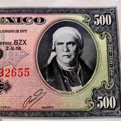 1 Billete De 500 Pesos Nuevo Sin Circular De La 3a Emisión Mercadolibre