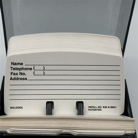 Rolodex S C Card Petite Covered Address Telephone File W Bonus