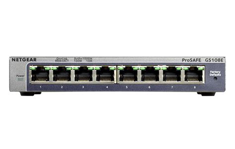 Netgear Prosafe Gs108e Switch Gigabit Web Manageables Plus à 8 Ports