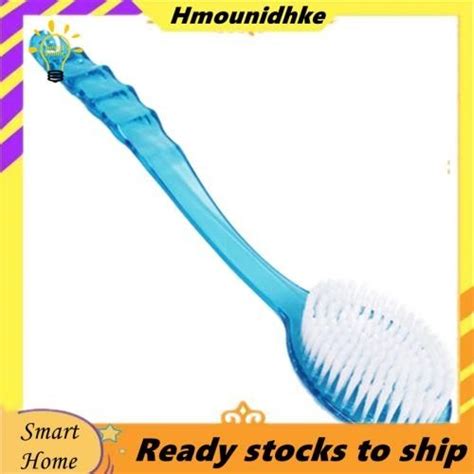 [hmou ]long Handled Plastic Body Bath Shower Back Brush Scrubber Skin