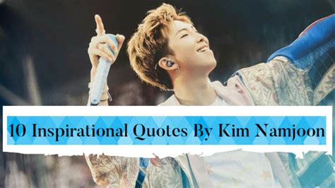 10 Most Inspirational Quotes By Kim Namjoon Rm Youtube