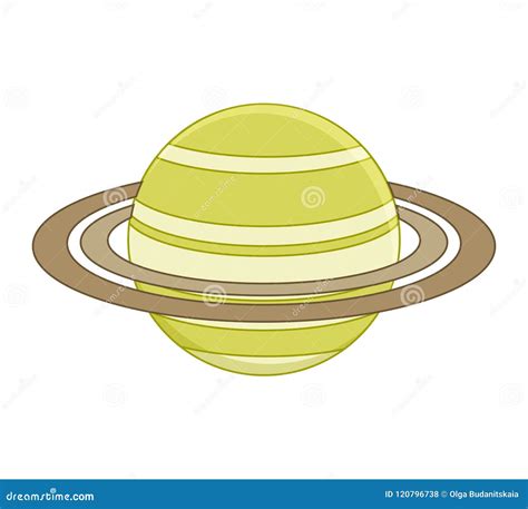 Saturn. Planet Of The Solar System. Cartoon Vector | CartoonDealer.com ...