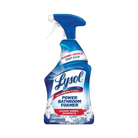 Lysol® Brand Disinfectant Power Bathroom Foamer Liquid Atlantic Fresh 22 Oz Trigger Spray