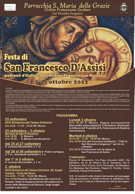 Festa Di San Francesco D Assisi Patrono D Italia Religione News