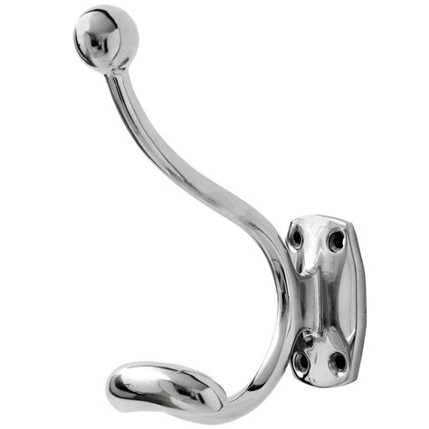 Silver Chrome Coat Hanger Hook - Interior Flair