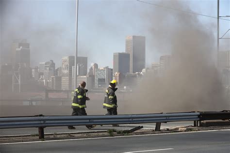 Underground Cable Theft Fire Closes M1 Highway In Johannesburg