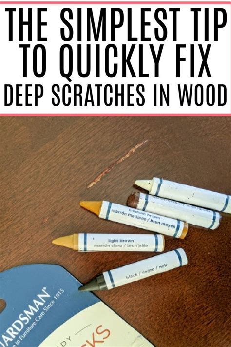 How To Fix Deep Scratches In Wood Artofit