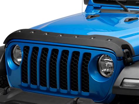 Redrock Jeep Gladiator Hood Protector Black J169183 20 25 Jeep Gladiator Jt Excluding Mojave